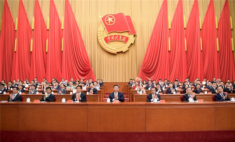 6月26日,中国共产主义青年团第十八次全国代表大会在北京人民大会堂开幕。习近平、李克强、栗战书、汪洋、王沪宁、赵乐际、韩正等在主席台就座,祝贺大会召开。