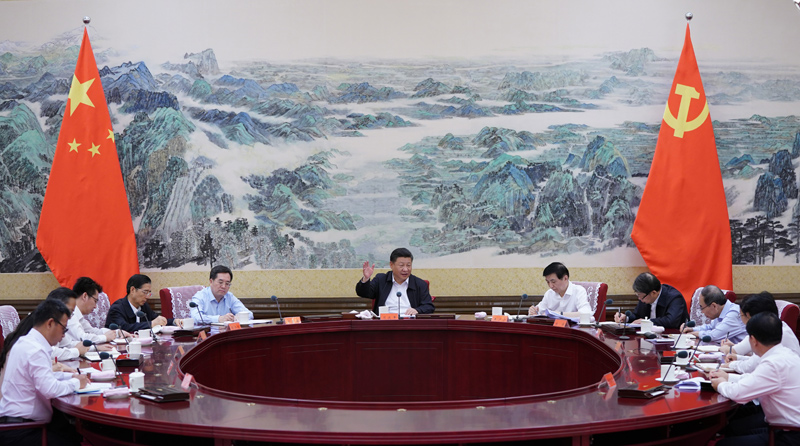 7月2日,中共中央总书记、国家主席、中央军委主席习近平在中南海同团中央新一届领导班子成员集体谈话并发表重要讲话。